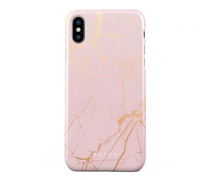 Husa Plastic Burga Peachy Gold Marble Apple iPhone X, Blister iPX_SP_MB_05 