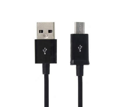Cablu Date USB la MicroUSB OEM, 0.8 m, Negru, Bulk 