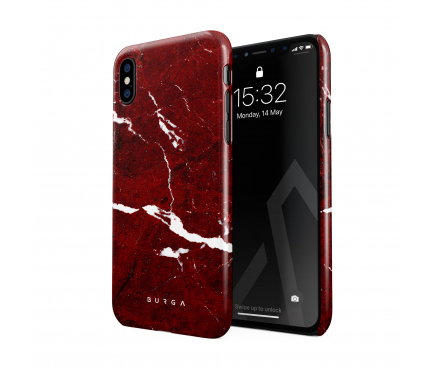 Husa Plastic Burga Iconic Red Ruby Apple iPhone XS, Blister iPX_SP_MB_03 