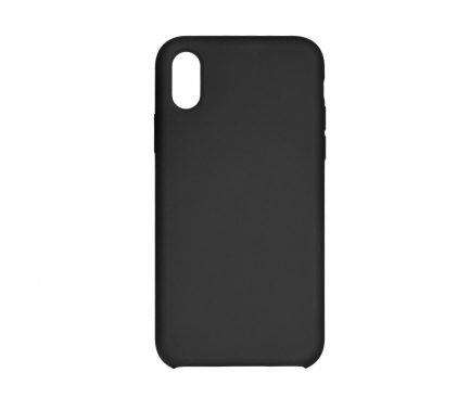 Husa  Forcell Silicone pentru Apple iPhone 5 / Apple iPhone 5s / Apple iPhone SE, Neagra, Bulk 