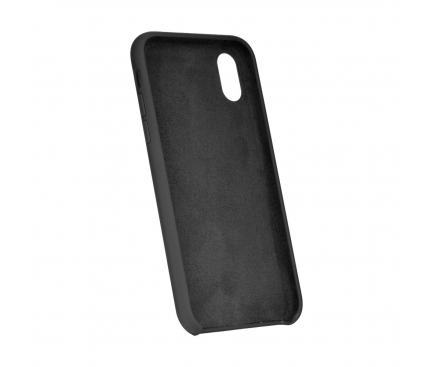 Husa  Forcell Silicone pentru Apple iPhone 5 / Apple iPhone 5s / Apple iPhone SE, Neagra, Bulk 