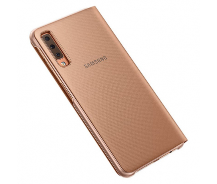 Husa Samsung Galaxy A7 (2018), Flip Wallet, Aurie, Blister EF-WA750PFEGWW 