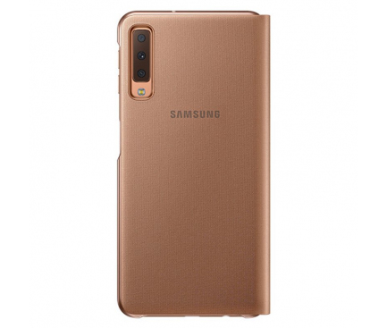 Husa Samsung Galaxy A7 (2018), Flip Wallet, Aurie, Blister EF-WA750PFEGWW 