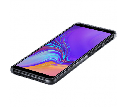 Husa Plastic Samsung Galaxy A7 (2018), Gradation Cover, Neagra, Blister EF-AA750CBEGWW 