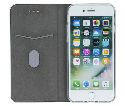 Husa Piele OEM Smart Venus pentru Apple iPhone 7 / Apple iPhone 8, Neagra, Bulk 