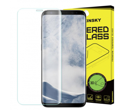 Folie Protectie Ecran WZK pentru Samsung Galaxy S9 G960, Sticla securizata, Full Face, Blister 