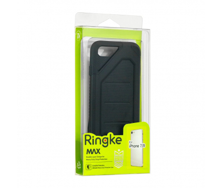 Husa Ringke Max Armor pentru Apple iPhone 7 Plus / Apple iPhone 8 Plus, Neagra, Blister 