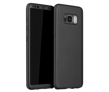 Husa Plastic OEM Full Cover pentru Samsung Galaxy S8+ G955, Neagra, Bulk 