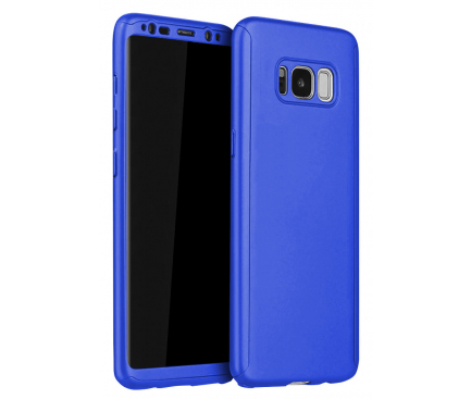 Husa Plastic OEM Full Cover pentru Samsung Galaxy S8+ G955, Albastra, Bulk 