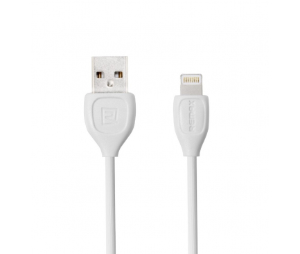 Cablu Date si Incarcare USB la Lightning Remax RC-050I, 1 m, Alb, Blister 