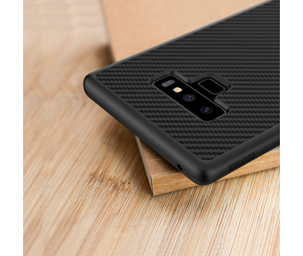 Husa Nillkin Carbon pentru Samsung Galaxy Note9 N960, Neagra, Blister 