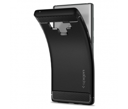 Husa TPU Spigen Rugged Armor pentru Samsung Galaxy Note9 N960, Neagra, Blister 599CS24572 