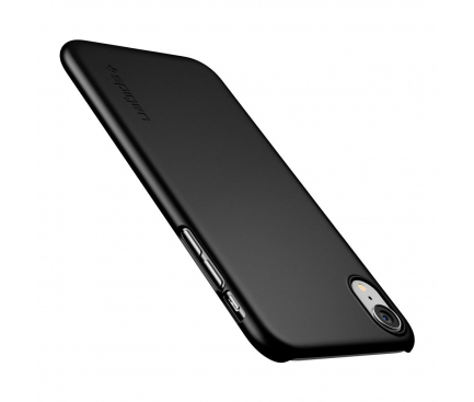 Husa TPU Spigen Thin Fit pentru Apple iPhone XR, Neagra, Blister 064CS24864 