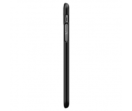Husa TPU Spigen Thin Fit pentru Apple iPhone XR, Neagra, Blister 064CS24864 