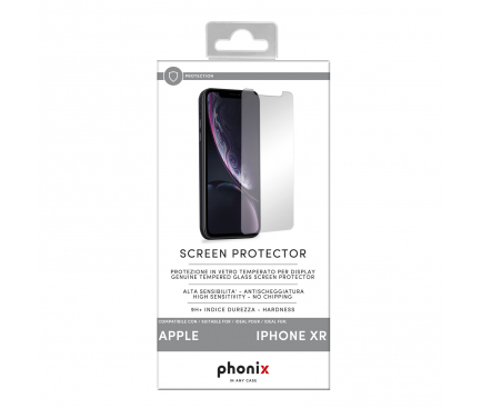 Folie Protectie Ecran Phonix pentru Apple iPhone XR, Sticla securizata, Blister IPXRTGS 