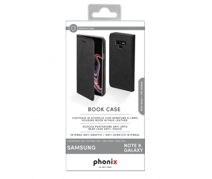Husa Piele Phonix Pentru Samsung Galaxy Note9 N960 Neagra Blister SNO9BCB 