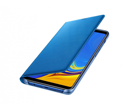 Husa Samsung Galaxy A9 (2018), Flip Wallet, Albastra EF-WA920PLEGWW
