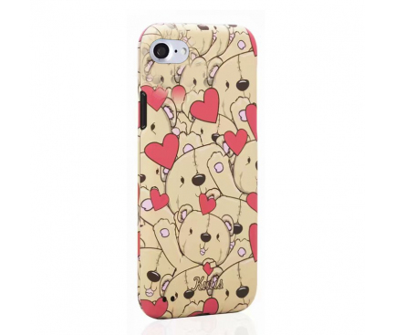 Husa Plastic Full Cover Kutis Bear KH-14 pentru Apple iPhone 7 / Apple iPhone 8, Multicolor, Blister 