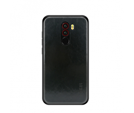 Husa Mofi Leather pentru Xiaomi Pocophone F1, Neagra, Blister 