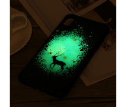 Husa TPU OEM Moonlit Deer Apple iPhone X / Apple iPhone XS, Multicolor, Bulk 