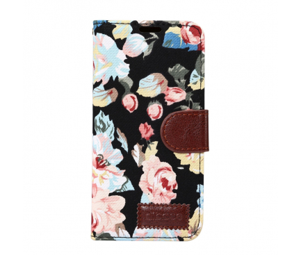 Husa Textil OEM Book Flower Samsung Galaxy S8 G950, Multicolor, Bulk 