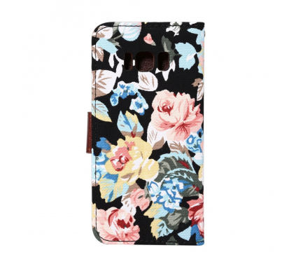 Husa Textil OEM Book Flower Samsung Galaxy S8 G950, Multicolor, Bulk 