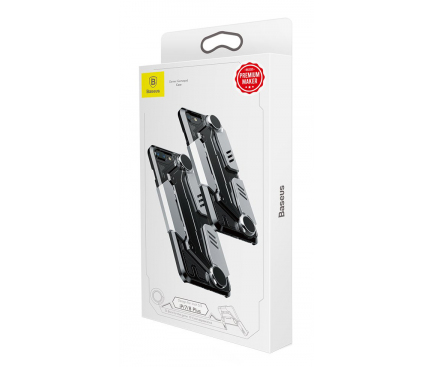 Husa Plastic Baseus Gamepad pentru Apple iPhone 7 / Apple iPhone 8, Argintie, Blister 