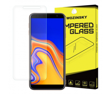 Folie Protectie Ecran WZK pentru Samsung J4 Plus (2018) J415, Sticla securizata, Transparenta, Blister 