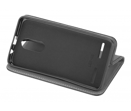 Husa Piele OEM Smart Magnet pentru Motorola One (P30 Play), Neagra, Bulk 