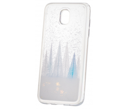 Husa TPU OEM Liquid Glitter Winter Snow pentru Apple iPhone X / Apple iPhone XS, Multicolor, Bulk 