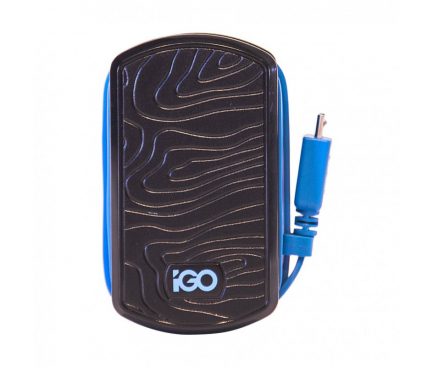 Incarcator Retea cu fir MicroUSB iGO PS00304-0002, 1A, 1 X USB, Bleumarin, Blister 