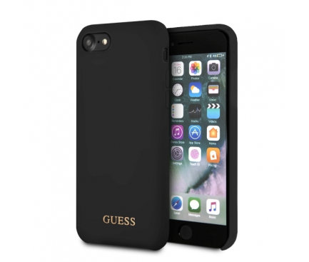 Husa TPU Guess pentru Apple iPhone 7 / Apple iPhone 8, GUHCI8LSGLBK, Neagra, Blister 