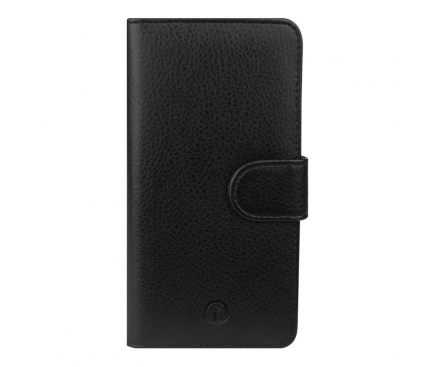 Husa Piele Redneck Prima Wallet pentru Samsung Galaxy S9+ G965, RNCS02121, Neagra, Bulk 