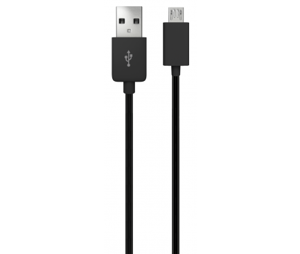 Cablu Date si Incarcare USB la MicroUSB Just Wireless , 1.8 m, Negru, Blister 