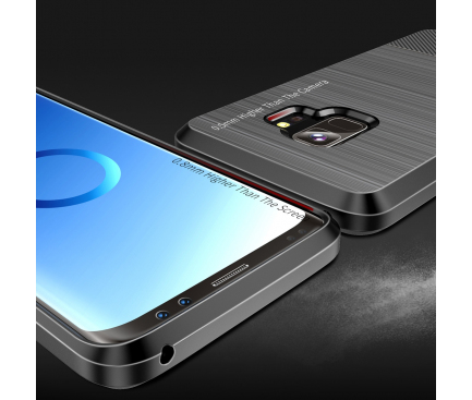 Husa TPU DUX DUCIS MOJO Carbon Magnetic Samsung Galaxy S9 G960, Neagra, Blister 
