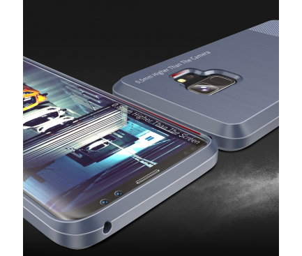 Husa TPU DUX DUCIS MOJO Carbon Magnetic Samsung Galaxy S9 G960, Bleumarin, Blister 