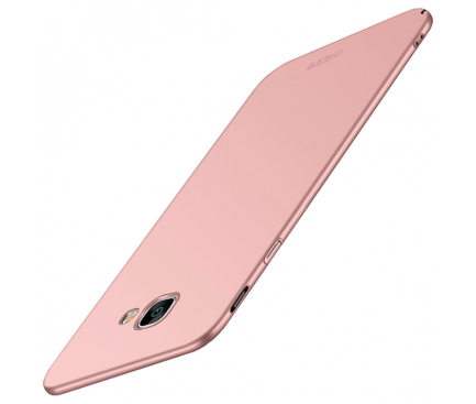 Husa Plastic Mofi Slim pentru Samsung J4 Plus (2018) J415, Aurie - Roz, Blister 