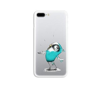 Husa TPU OEM Ultra Slim pentru Apple iPhone 7 / Apple iPhone 8, Birds, Multicolor, Bulk 