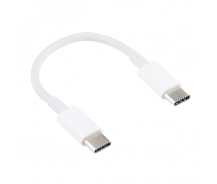 Cablu Date si Incarcare USB Type-C la USB Type-C OEM, 0.14 m, Alb, Bulk 