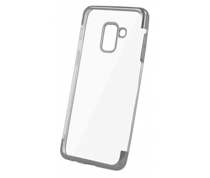 Husa TPU OEM Electro pentru Samsung Galaxy J4 J400, Argintie - Transparenta