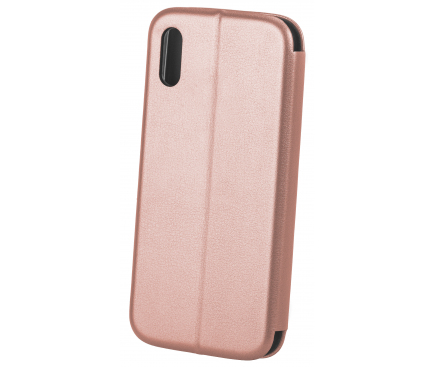 Husa Piele OEM Elegance pentru Samsung J6 Plus (2018) J610, Roz Aurie, Bulk 