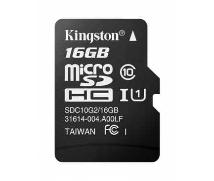 Card Memorie MicroSDHC Kingston, 16Gb, Clasa 10 - UHS-1 U1, Blister SDCS/16GBSP