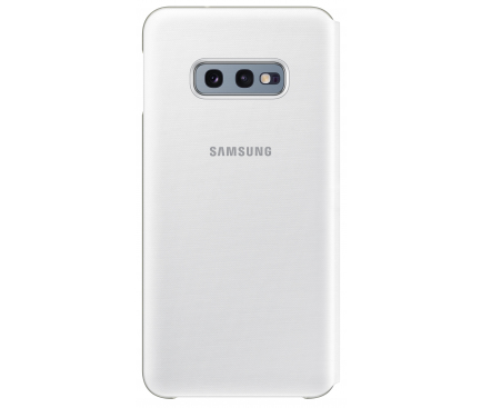 Husa pentru Samsung Galaxy S10e G970, Samsung, Led View, Alba EF-NG970PWEGWW