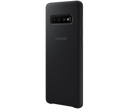 Husa TPU Samsung Galaxy S10 G973, Neagra, Blister EF-PG973TBEGWW 