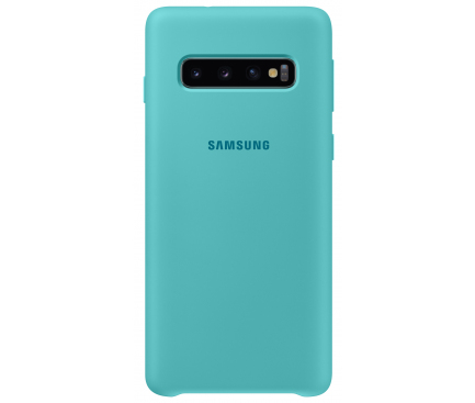 Husa TPU Samsung Galaxy S10 G973, Verde, Blister EF-PG973TGEGWW 