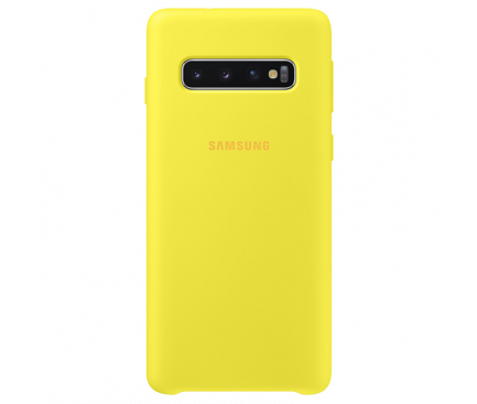 Husa TPU Samsung Galaxy S10 G973, Galbena, Blister EF-PG973TYEGWW 