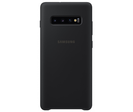 Husa TPU Samsung Galaxy S10+ G975, Neagra, Blister EF-PG975TBEGWW 