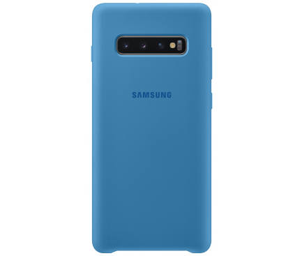 Husa TPU Samsung Galaxy S10+ G975, Albastra, Blister EF-PG975TLEGWW 