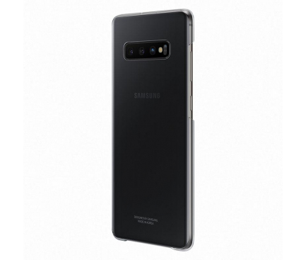 Husa TPU Samsung Galaxy S10+ G975, Clear Cover, Transparenta, Blister EF-QG975CTEGWW 