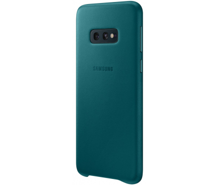 Husa Piele Samsung Galaxy S10e G970, Leather Cover, Turquoise EF-VG970LGEGWW